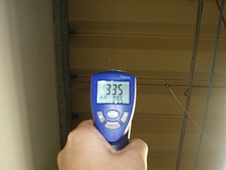 塗装後屋根裏温度